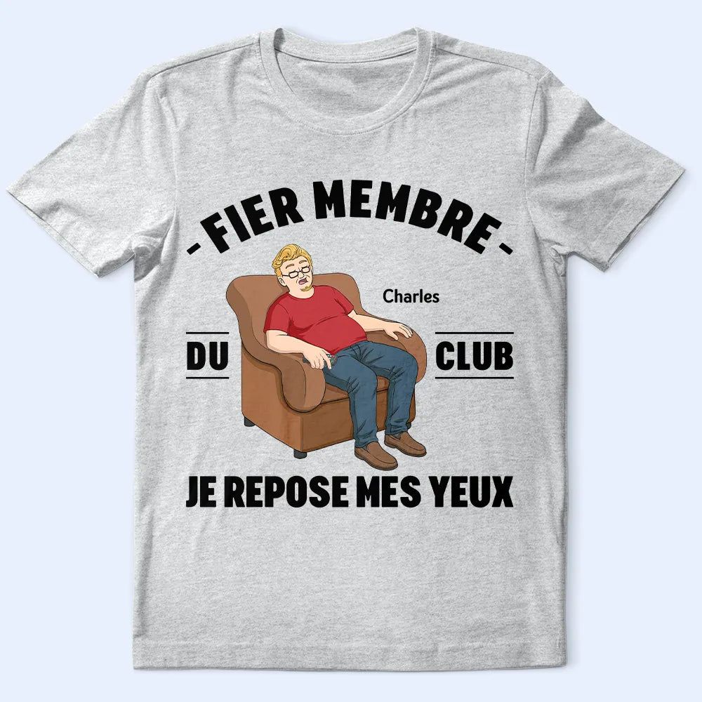 Je Repose Mes Yeux - T-Shirt Personnalisé