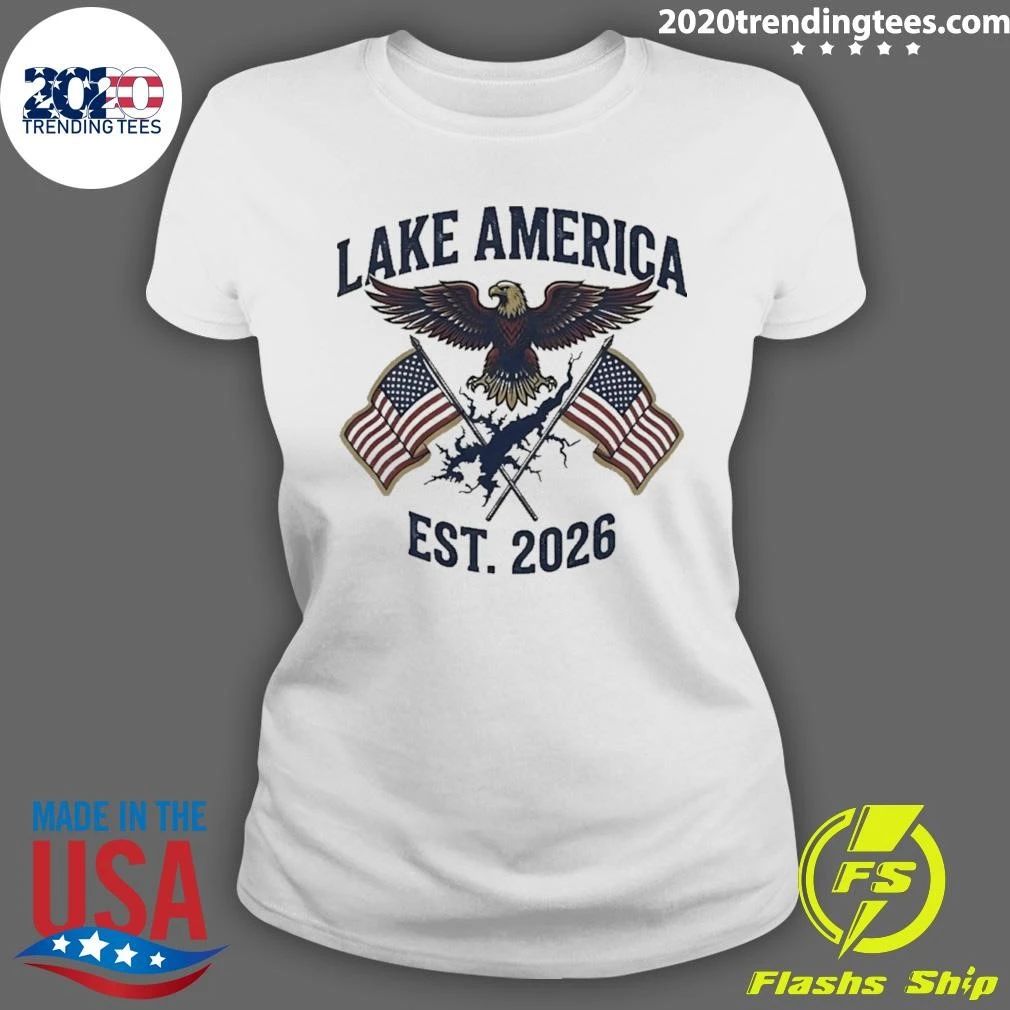Lake America 2026 Eagle Usa Flag Shirt