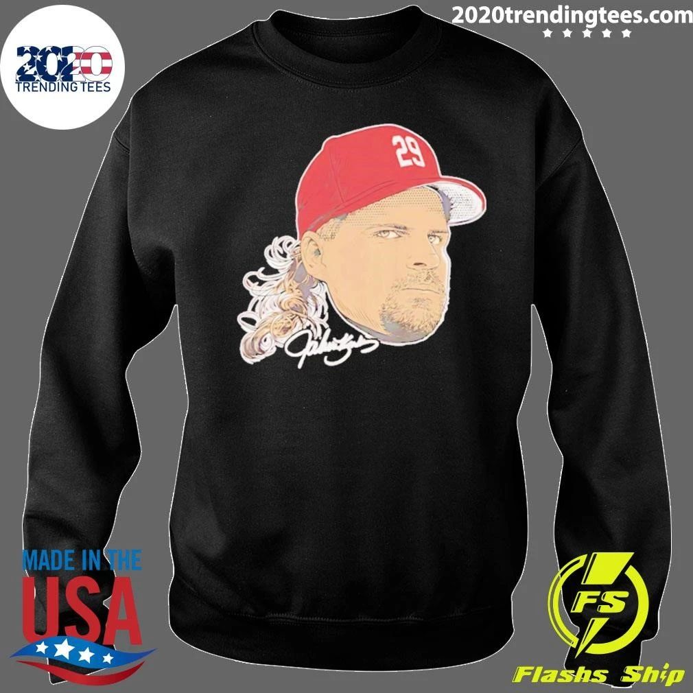 John Kruk Philadelphia Phillies Baseball Swag Head Signature Shirt