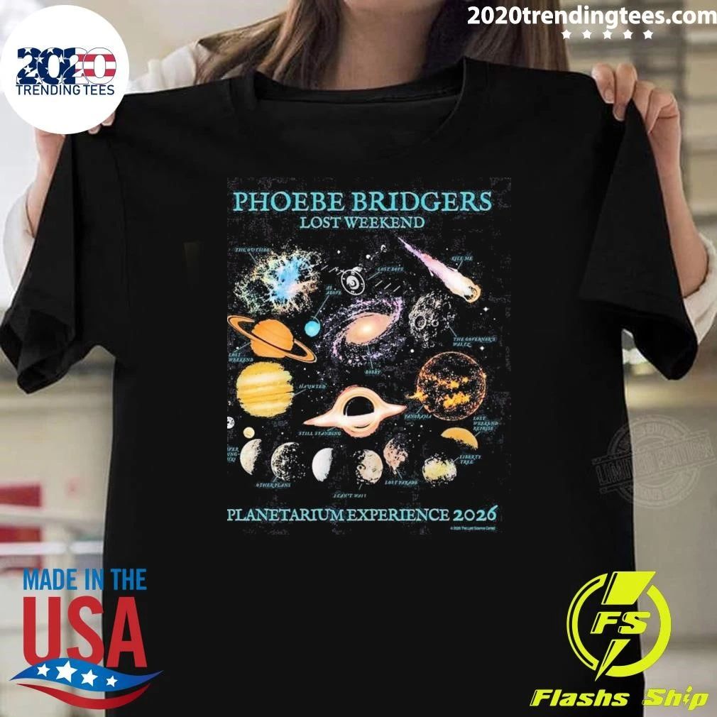 Phoebe Bridgers Lost Weekend Planetarium Experience 2026 Shirt