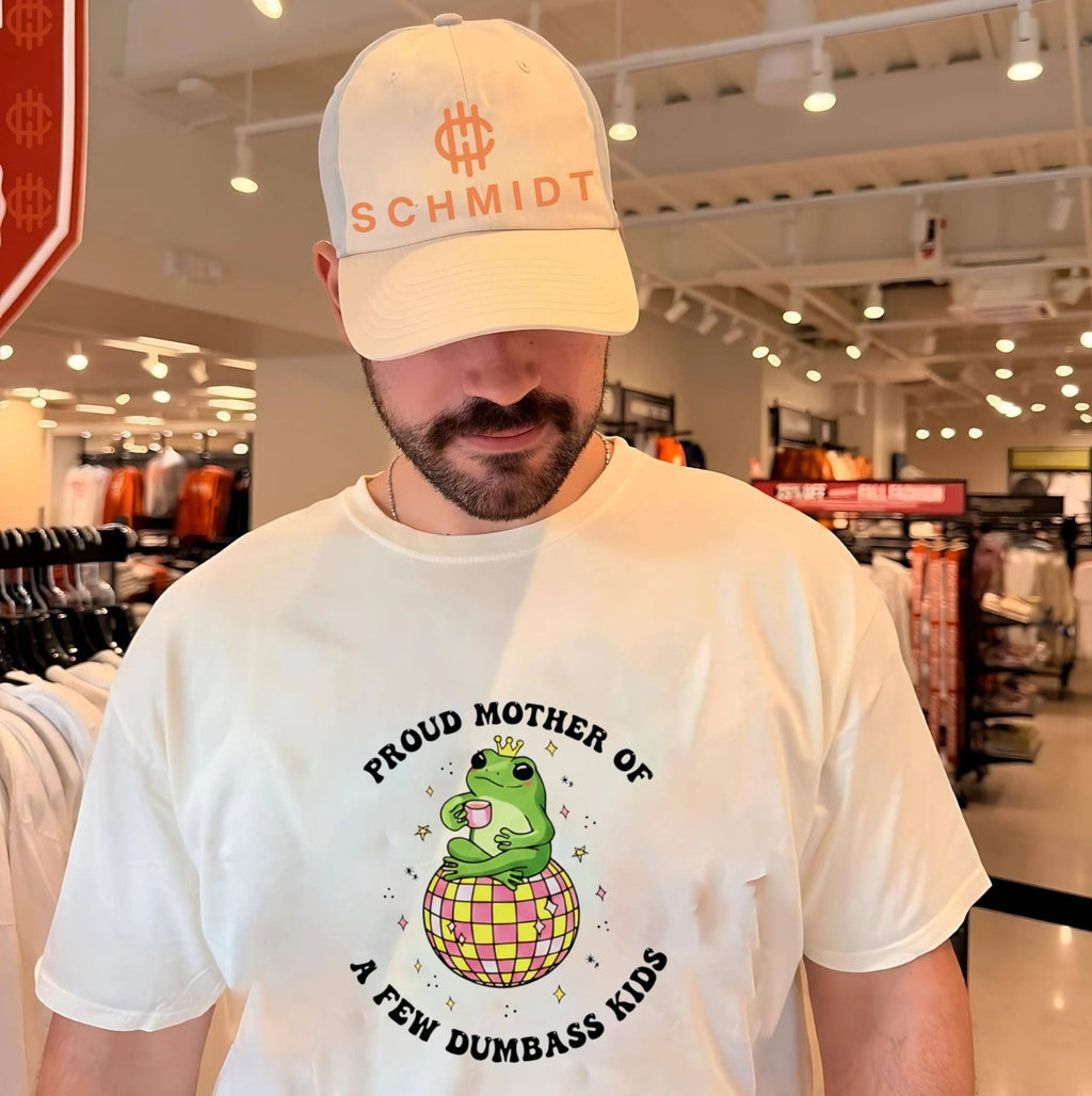Proud mother of a few dumbass kids disco ball frog shirt