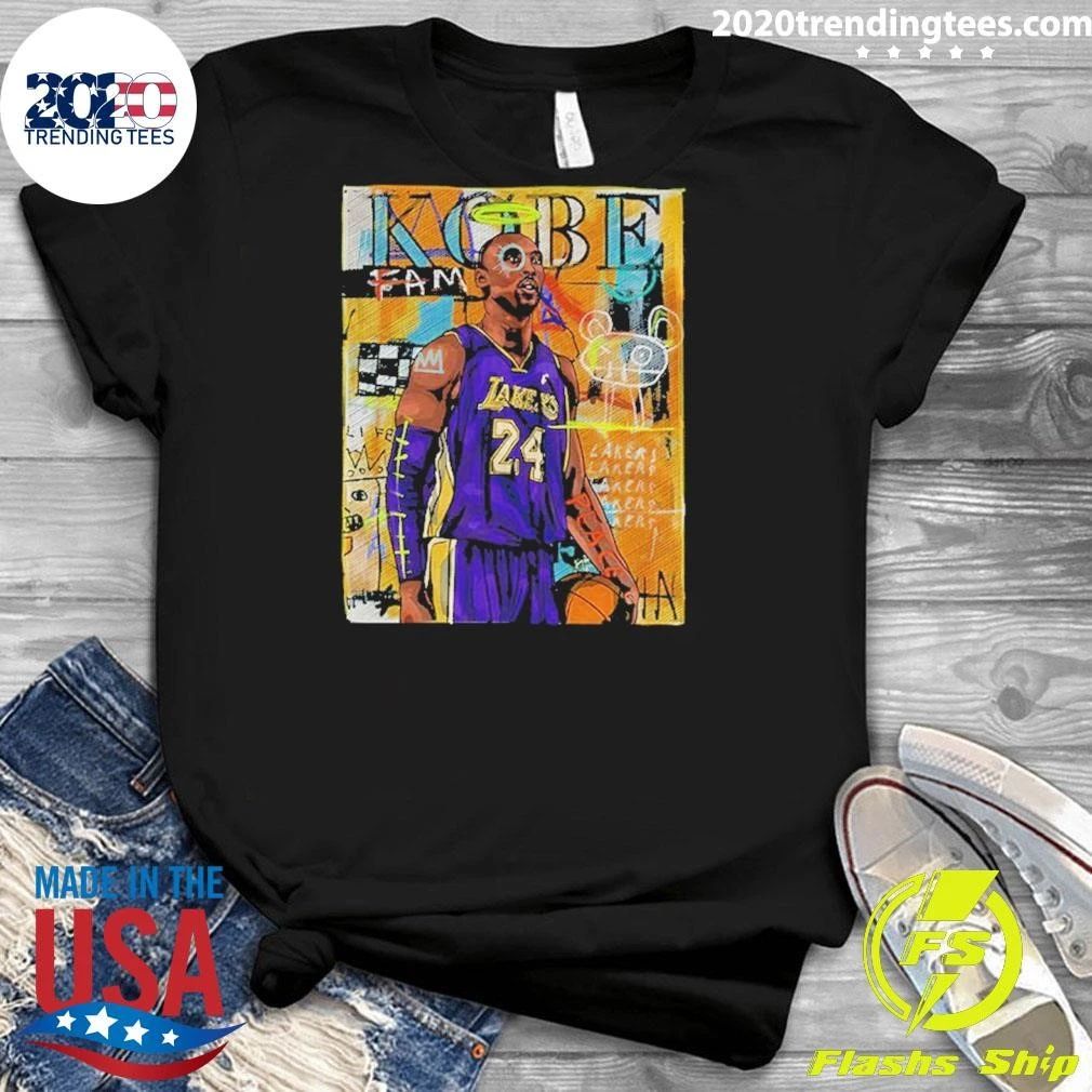 Kobe Bryant Los Angeles Lakers Star Portrait Art Shirt