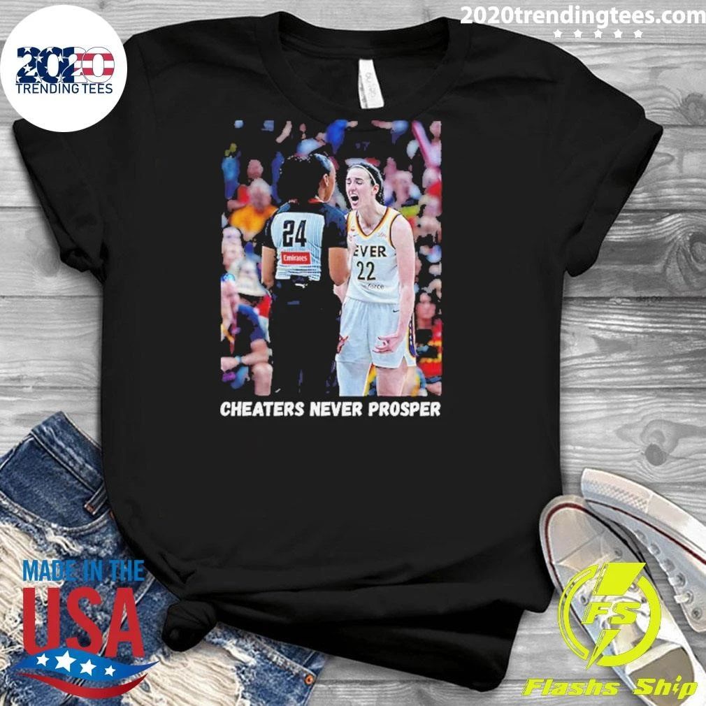 Caitlin Clark Cheaters Never Prosper Shirt