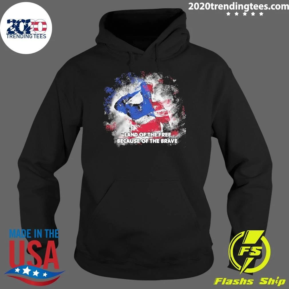 American Flag Land Of The Free Because Of The Brave Shirt