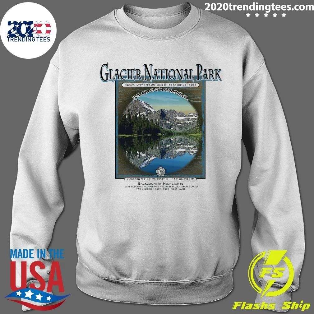 Interpretive Glacier National Park Microfiber Shirt
