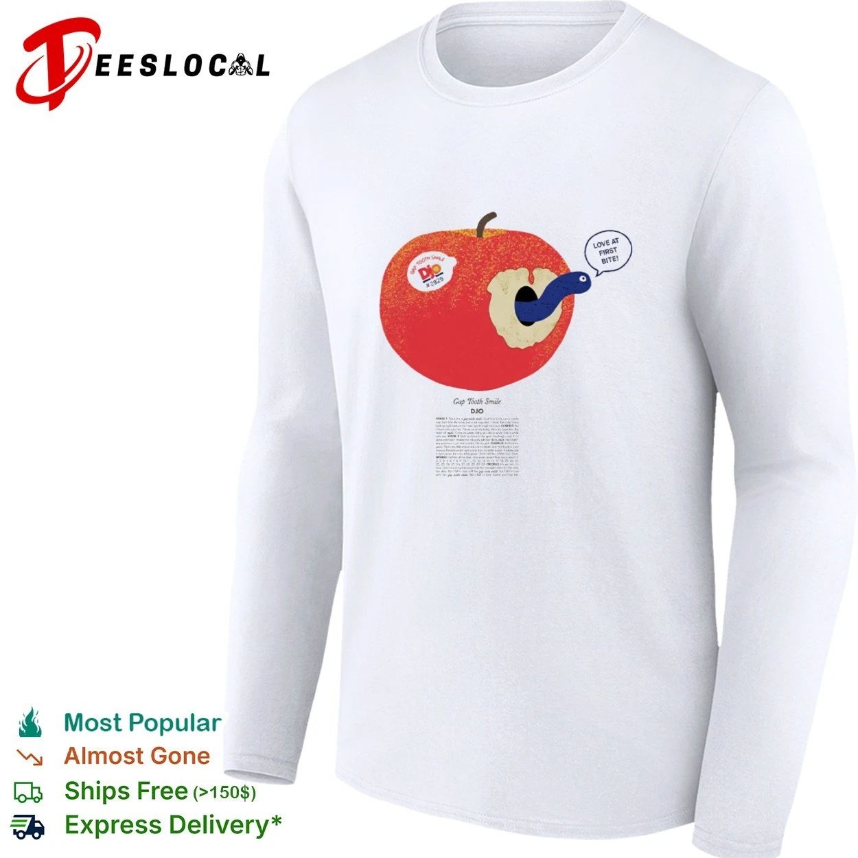 Djo Gap Tooth Smile Love at First Bite T-shirt