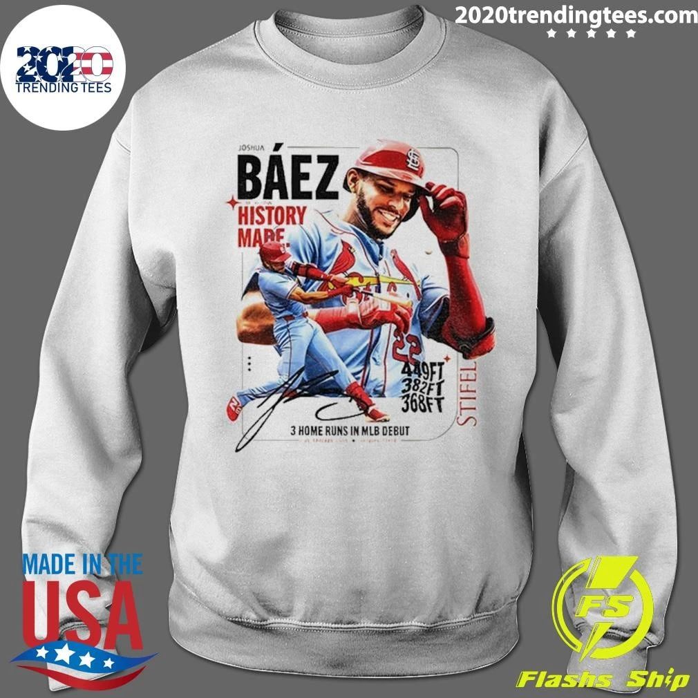 Joshua Baez St. Louis Cardinals History Made 3 Home Runs In 2026 Mlb Debuts Shirt