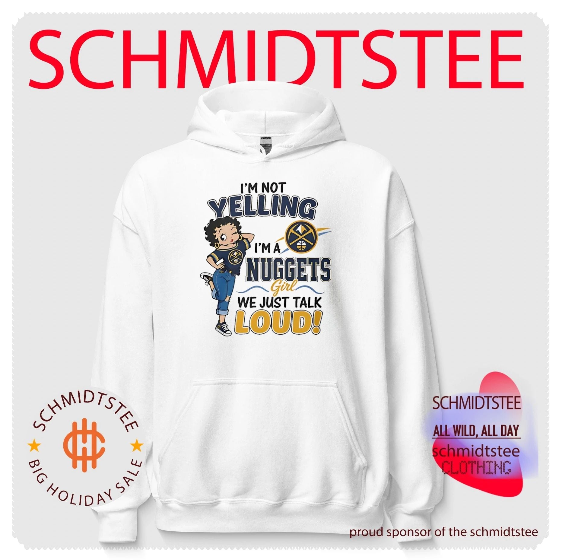 I’m not yelling I’m a Denver Nuggets girl we just talk loud shirt