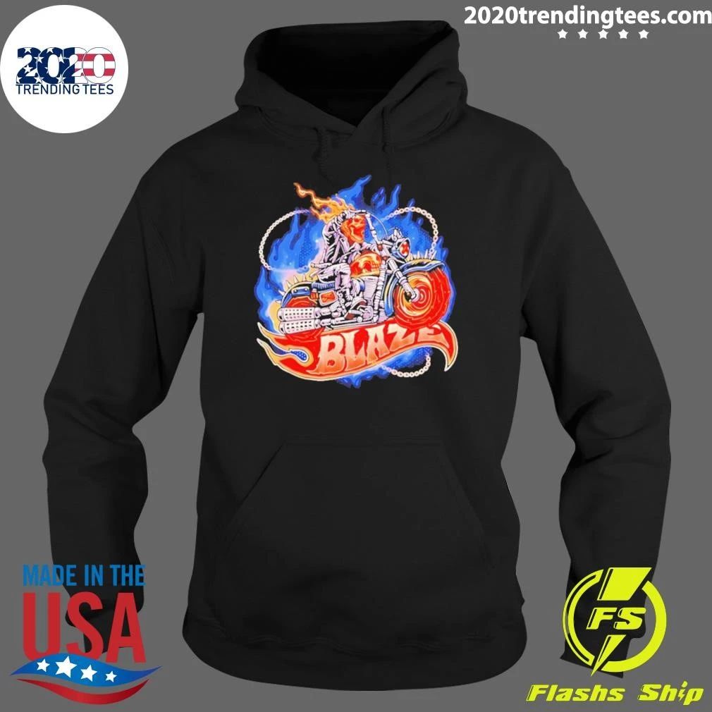 Ghost Rider Comics Blaze Motorcycle Shirt