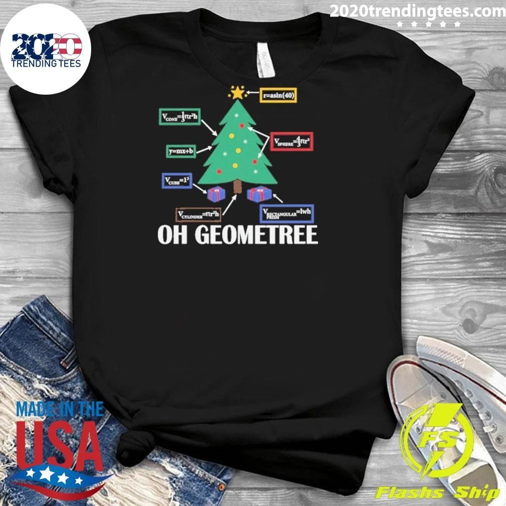 Oh Geometree Math Teacher Christmas Shirt