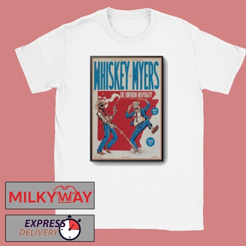 The Black Crowes and Whiskey Myers at Walmart AMP on May 19, 2026 Poster shirt