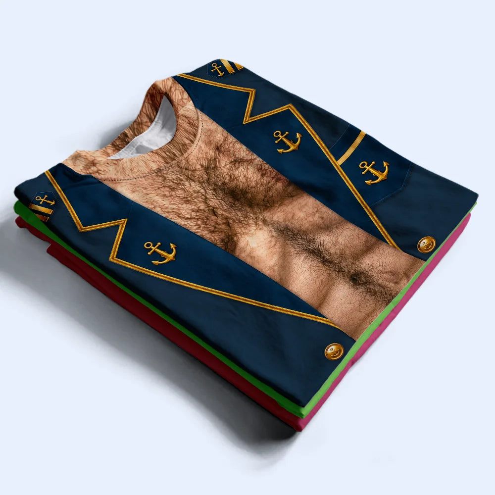 Funny Captain Hairy Body - Personalized Full Print T Shirt