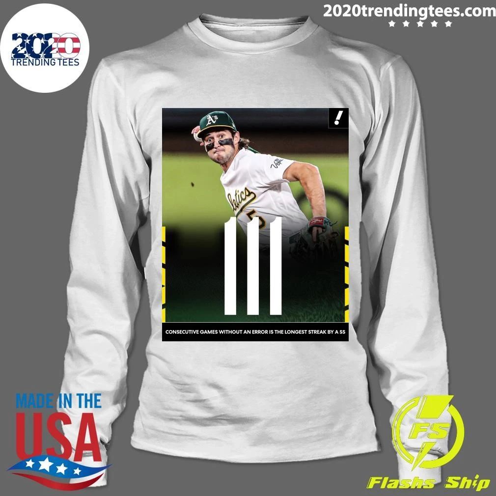Jacob Wilson Makes Mlb History He Now Holds The Record For The Longest Errorless Streak By A Shortstop Ever 111 Games Shirt