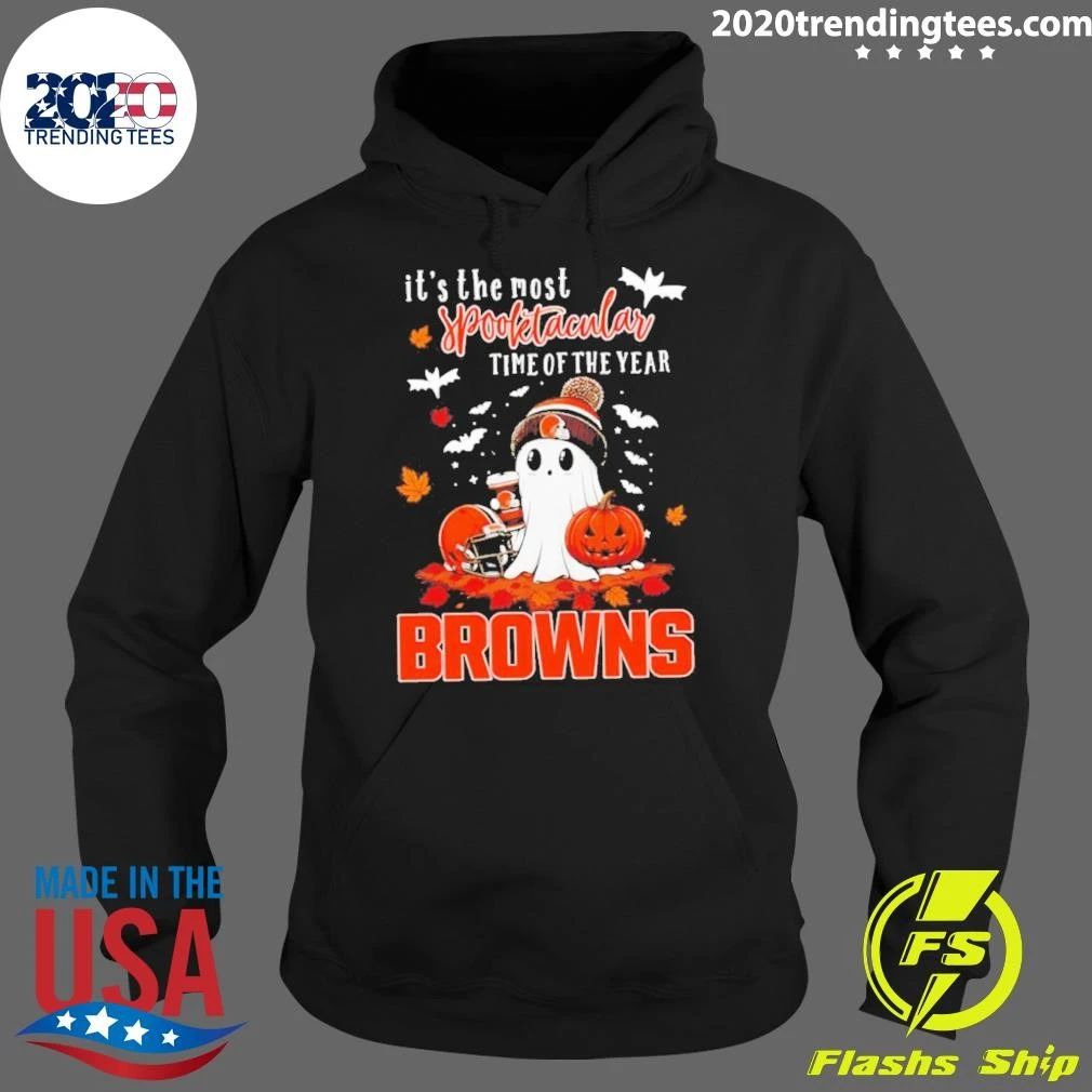Ghost Halloween 2026 Cleveland Browns It’s The Most Spooktacular Time Of The Year Shirt
