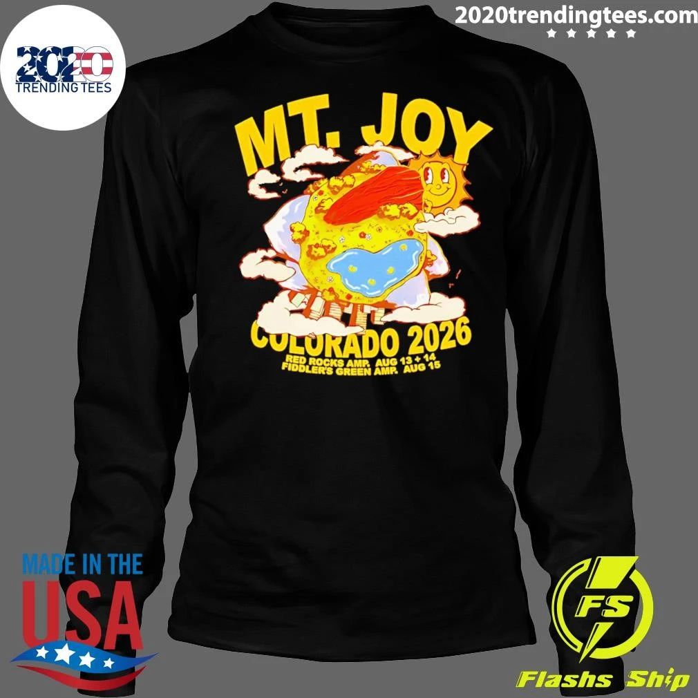 Mt. Joy Red Rocks 2026 Red Rocks AMP. Aug 13,14 Fiddler’s Green AMP. Aug 15 Shirt
