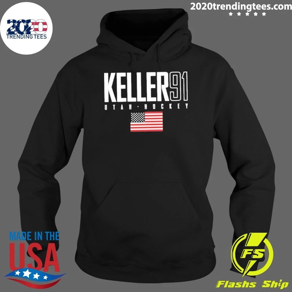 Clayton Keller 91 Utah Hockey Usa Elite Shirt