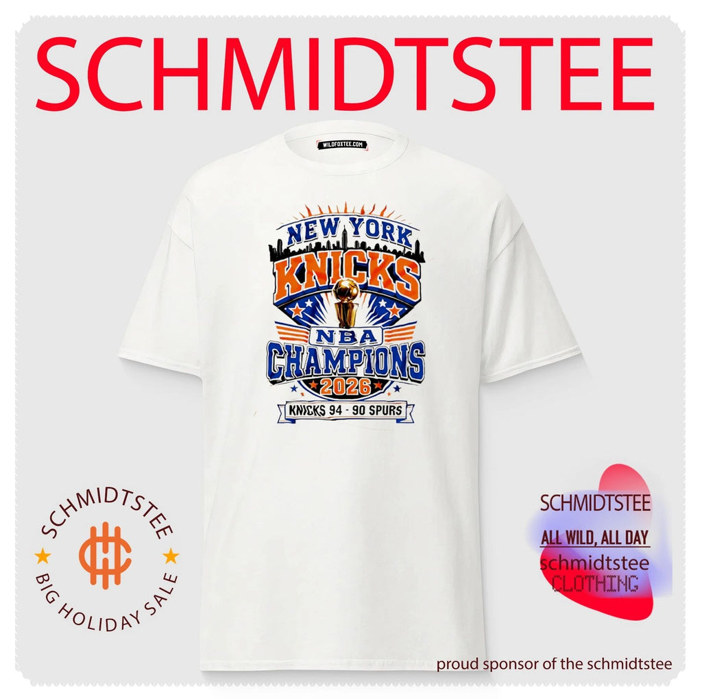 New York Knicks NBA Champions 2026 Beat Spurs 94 90 Trophy Shirt