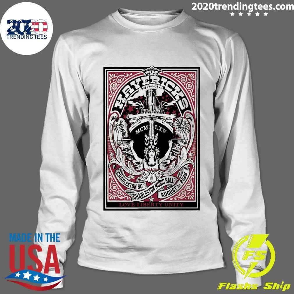 The Mavericks Charleston Music Hall In Charleston SC August 1st 2026 Shirt