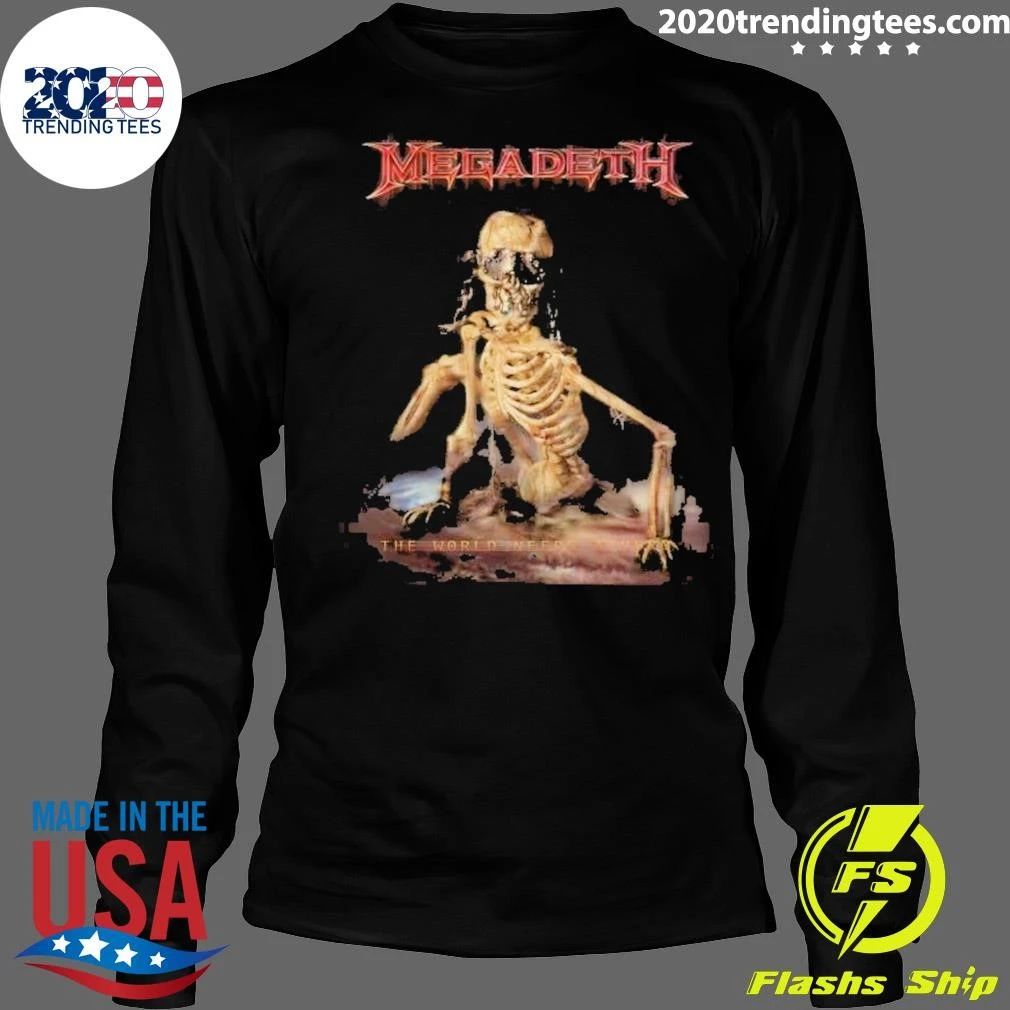 Skeleton Megadeth The World Needs A Hero Shirt