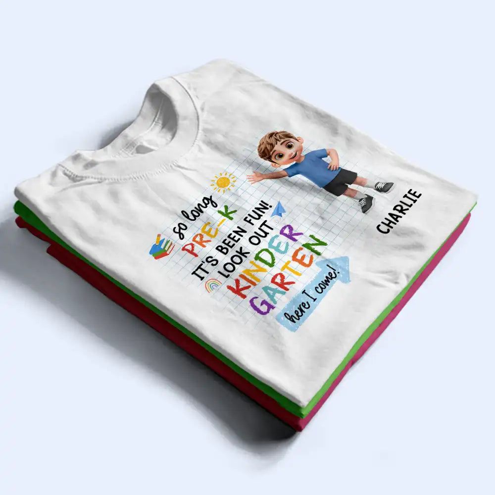 Here I Come Kids Back To School - Personalized T Shirt