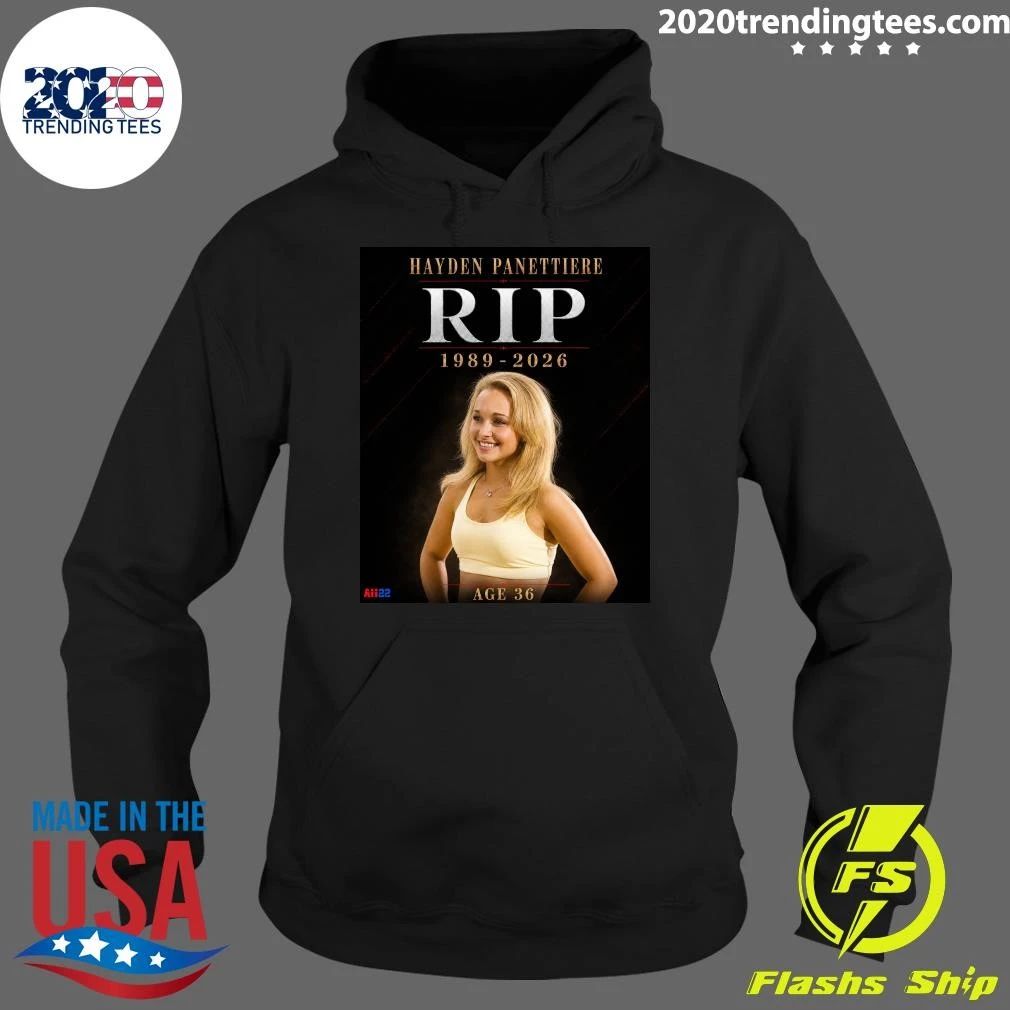 Actress Hayden Panettiere Rip 1989-2026 Ace 36 Shirt