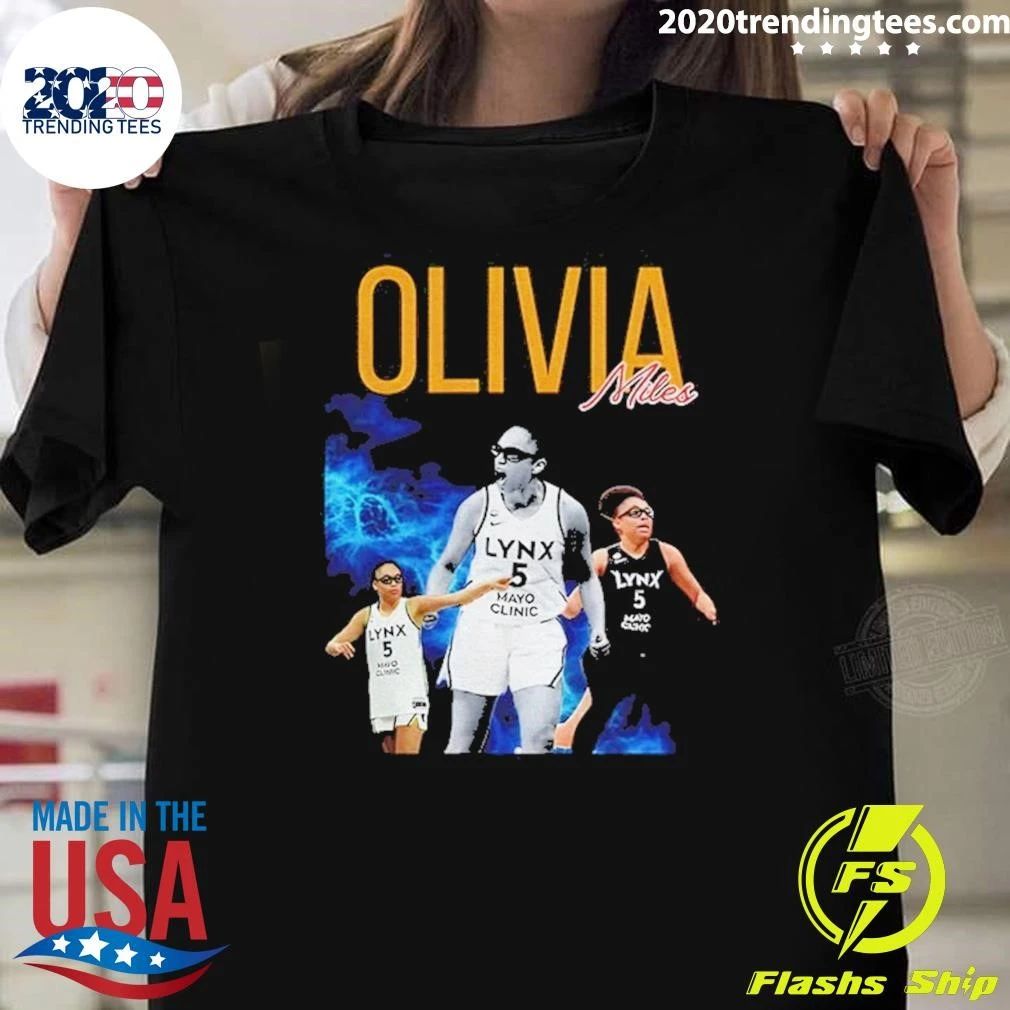 Olivia Miles Minnesota Lynx Wnba Basketball Graphic Shirt