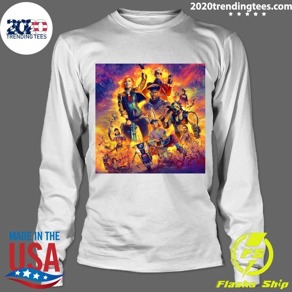 Borderlands Movie Characters Pandora Planet Action Adventure Team Shirt