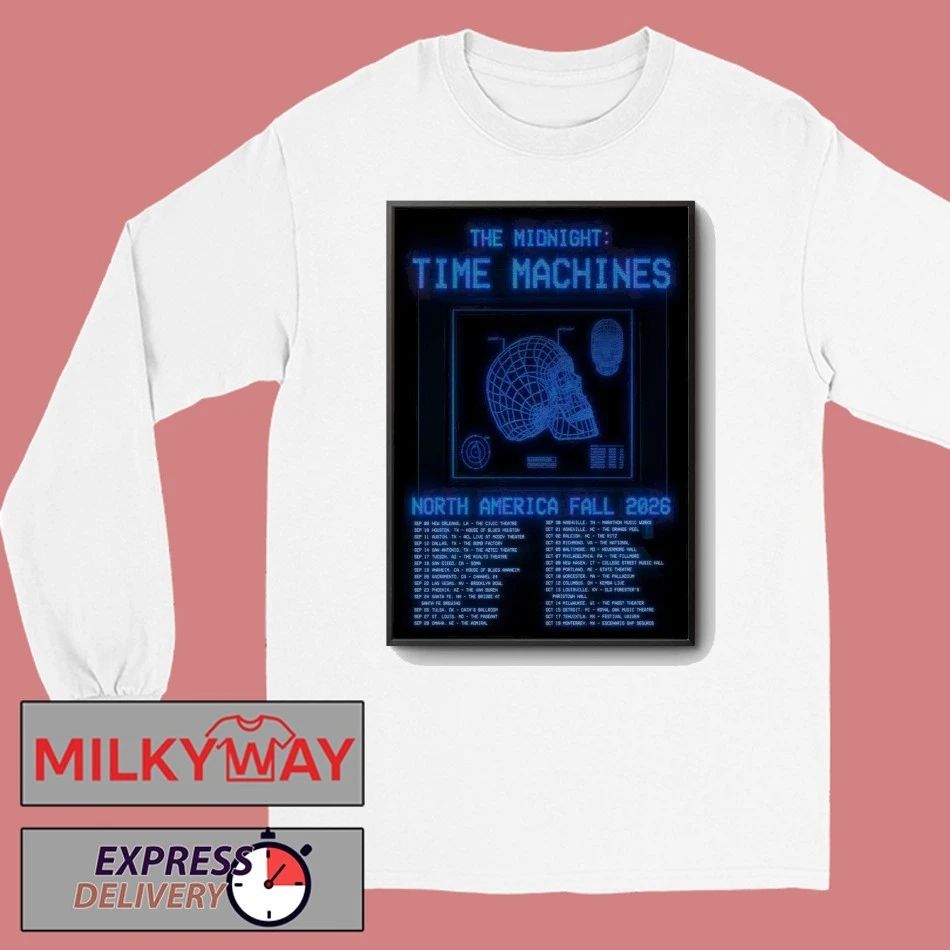 The Midnight Time Machines North America Fall 2026 Shows Poster shirt