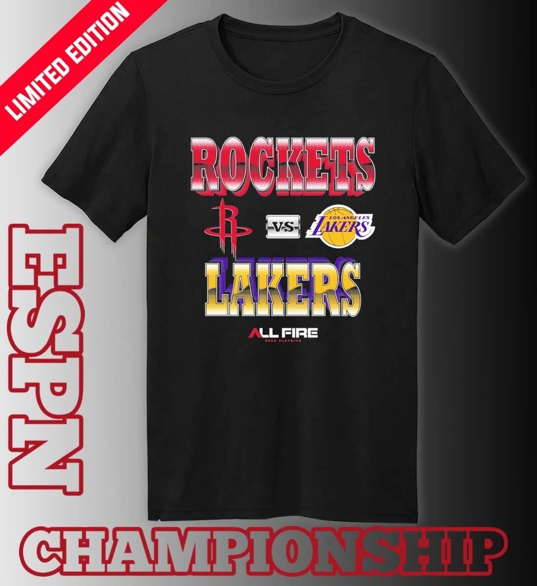 Houston Rockets Vs Los Angeles Lakers Legends 2026 Playoffs Match-Up T-Shirt