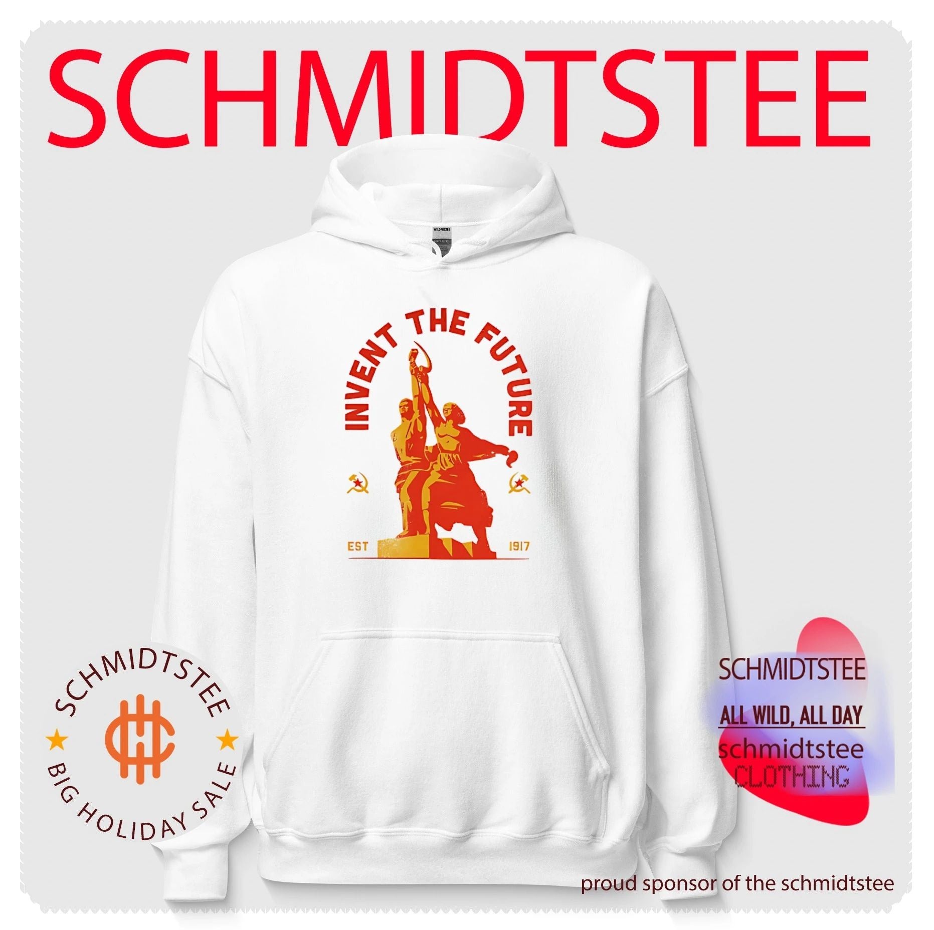 Invent the future est 1917 statue illustrated shirt