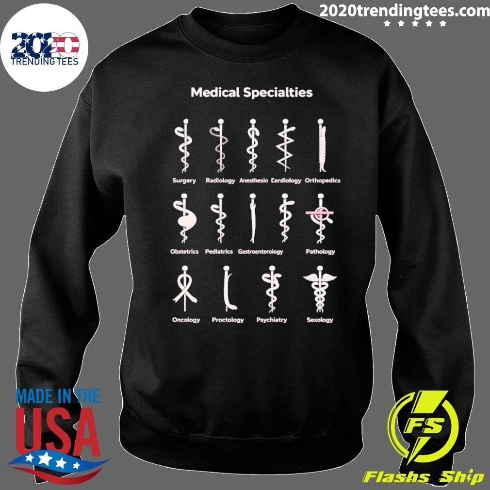 Medical Specialties Caduceus Snakes Funny Doctor Nurse Humor Shirt
