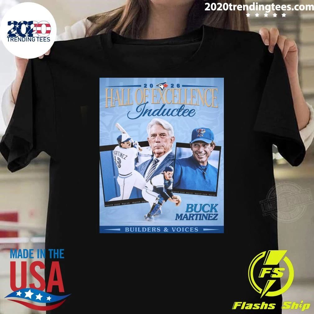 Buck Martinez takes his place in the Hall of Excellence 2026 Shirt