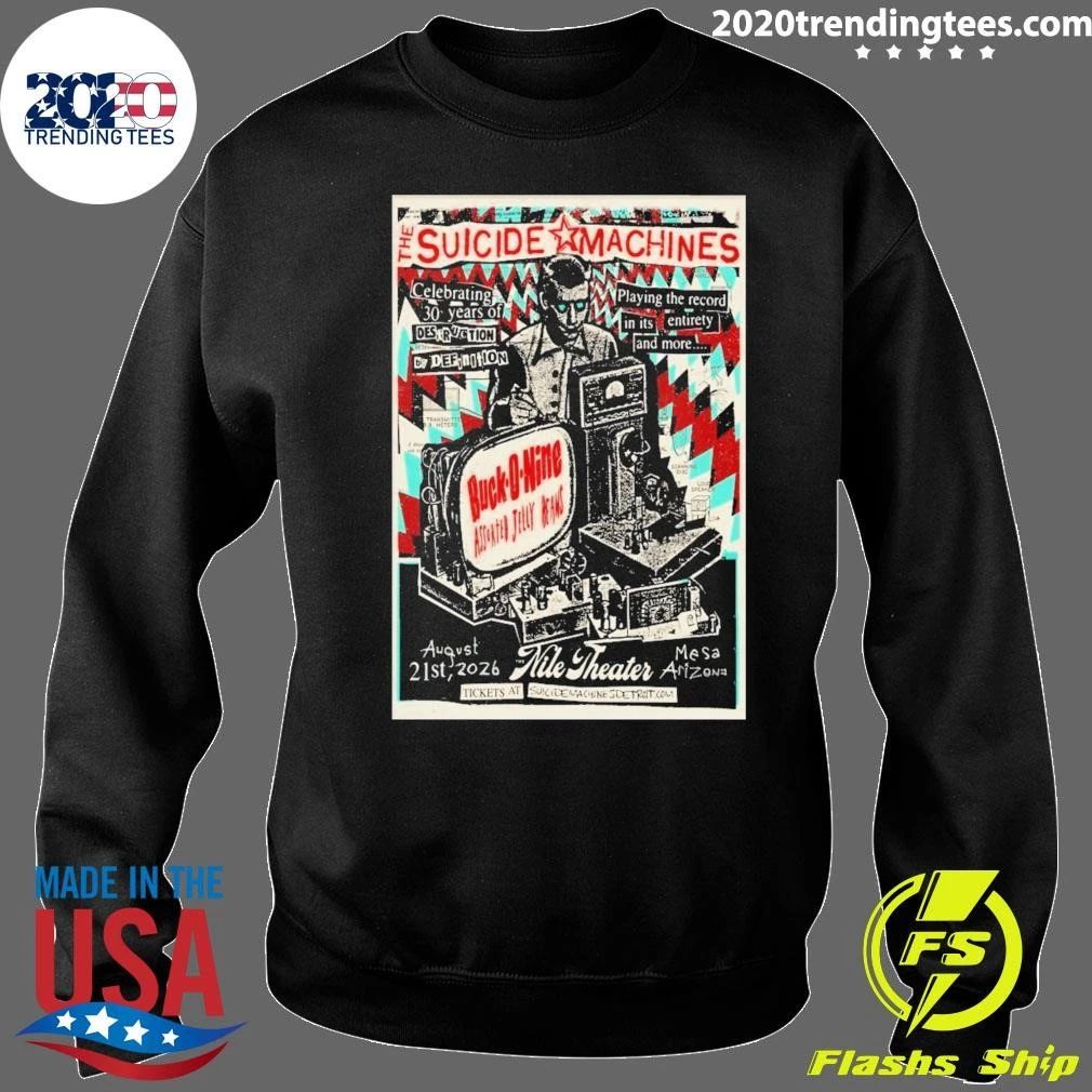 Suicide Machines Nile Theater in Mesa, AZ, August 2026 T-shirt