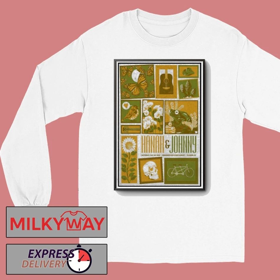 LIMITED May 30 2026 Hanah & Johnny Slinger, WI Poster TOUR shirt