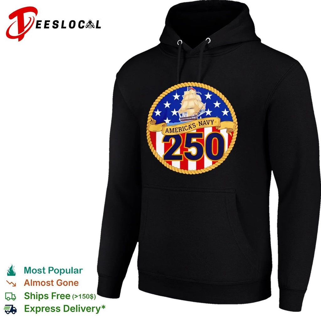 America’s Navy 250 Years United States Sailing Ship T-shirt