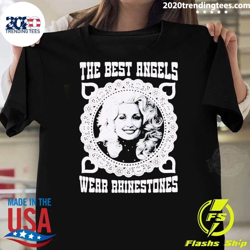 The Best Angels Wear Rhinestones Retro Shirt