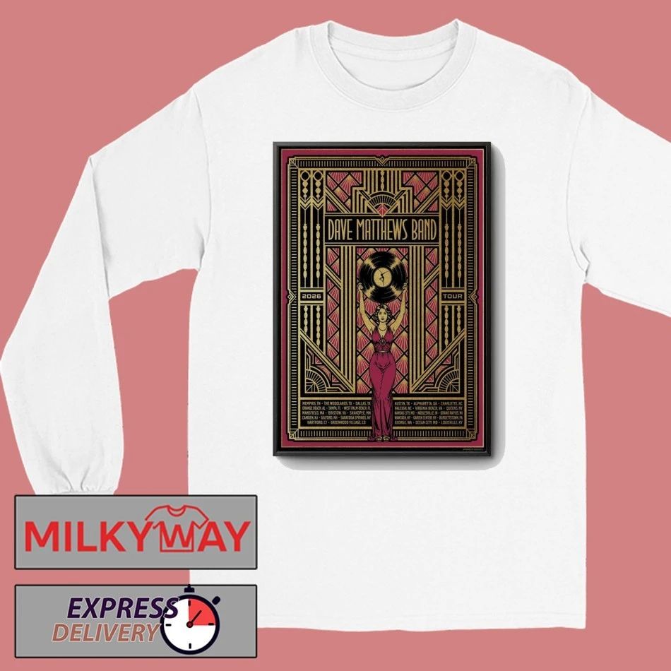 LIMITED 2026 POSTER Dave Matthews Band TOUR shirt