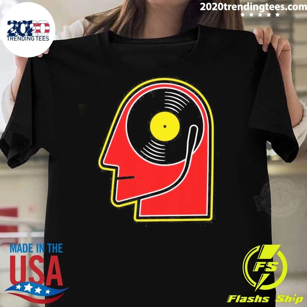 Vinyl Album Head Music Retro Shirt