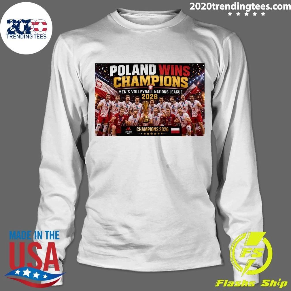 Poland Wins Champions Men’s Volleyball Nations League 2026 Shirt