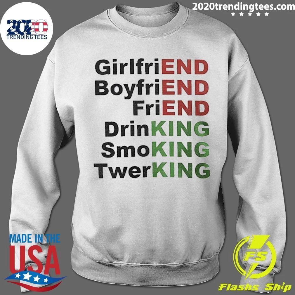 Relationship Advice Funny Slogan Girlfriend Boyfriend Friend Drinking Shirt