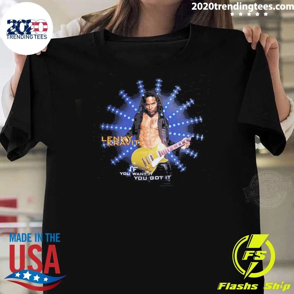 1993 Lenny Kravitz Believe If You Want It You Got It Shirt