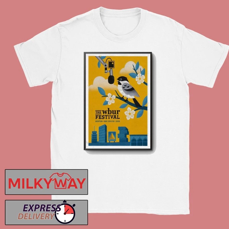 The Wbur Festival Boston MA May 29-30 2026 Poster shirt