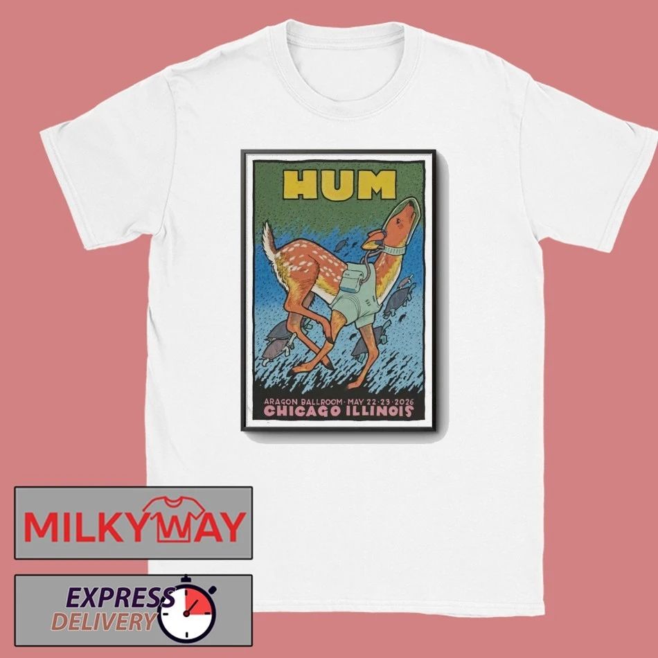 HUM Band Chicago Aragon Ballroom 05.22.2026 Poster shirt