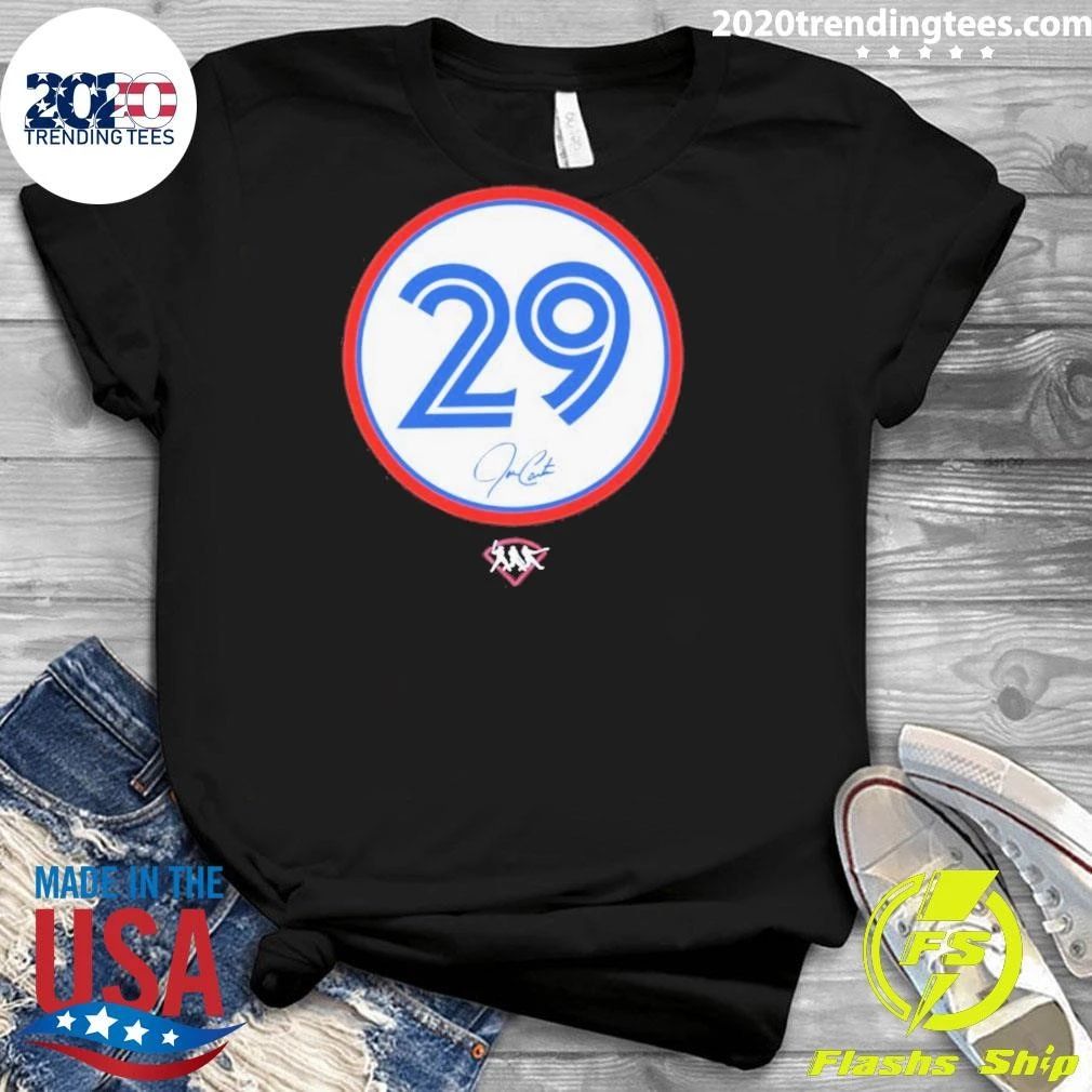 Joe Carter 29 Number Circle Signature Shirt