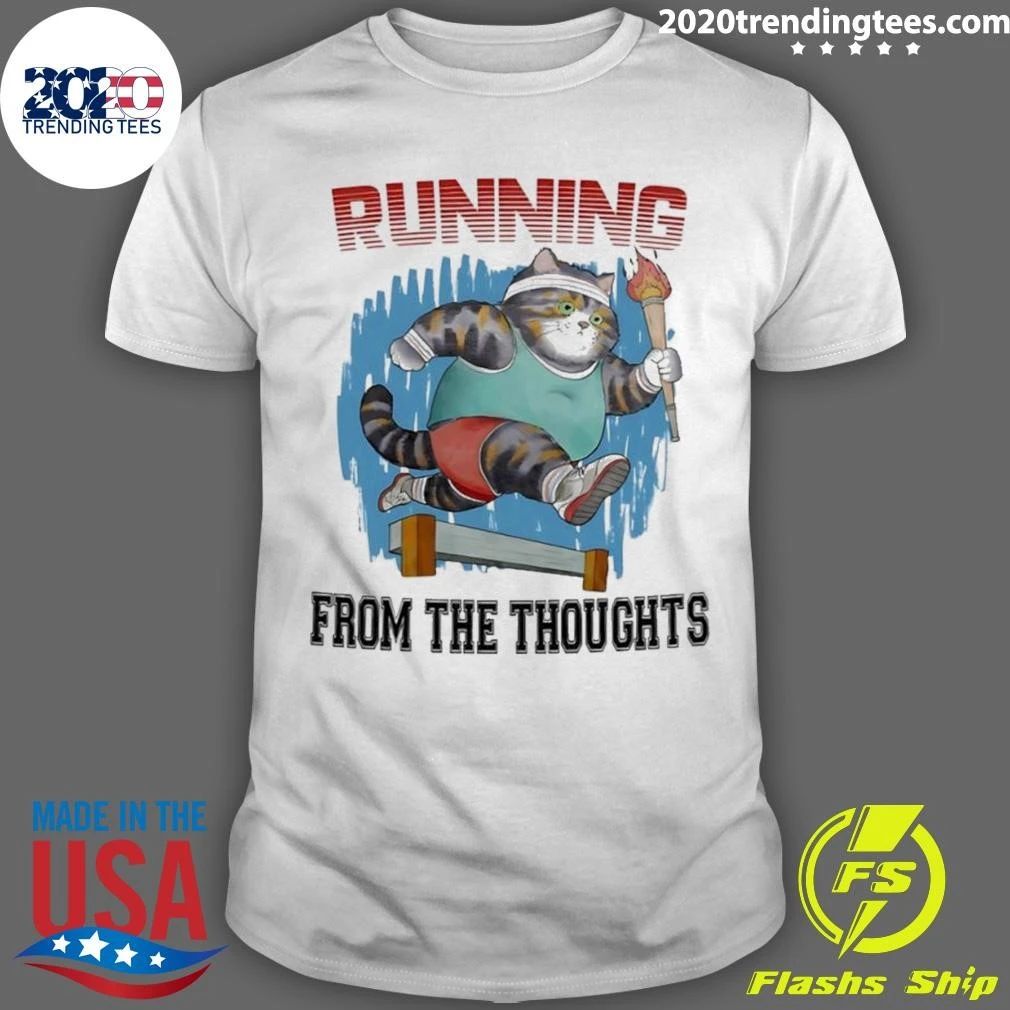 Cat Running From the Thoughts Shirt