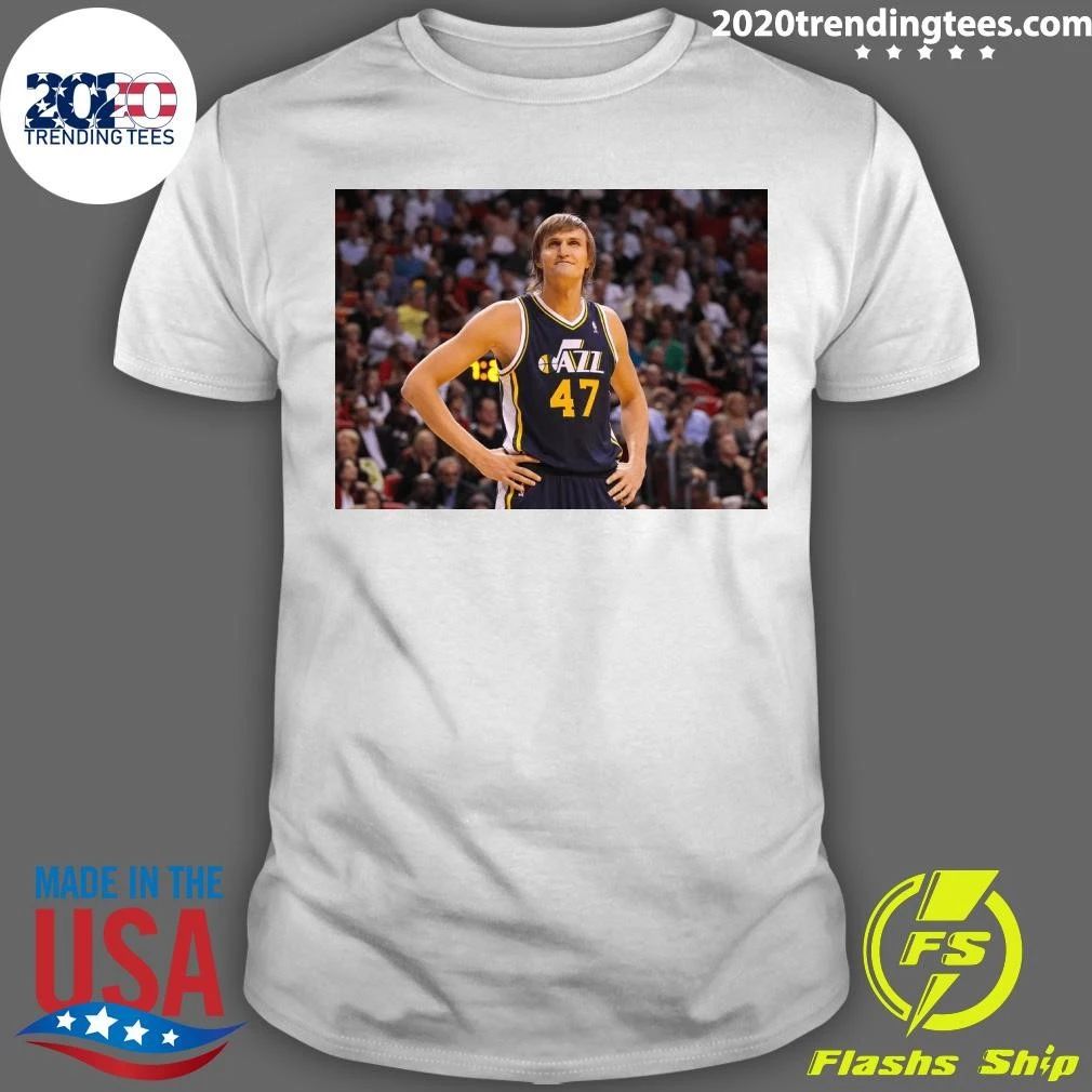 Andrei Kirilenko AK-47 Utah Jazz No. 47 Classic NBA Basketball Shirt