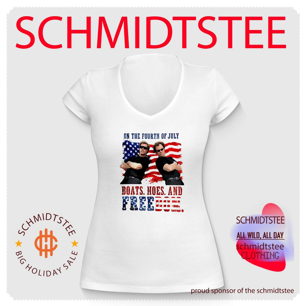 On The Fourth Of July Boats Hoes & Freedom Step Brothers Movie Lyrics Funny 4th Of July shirt