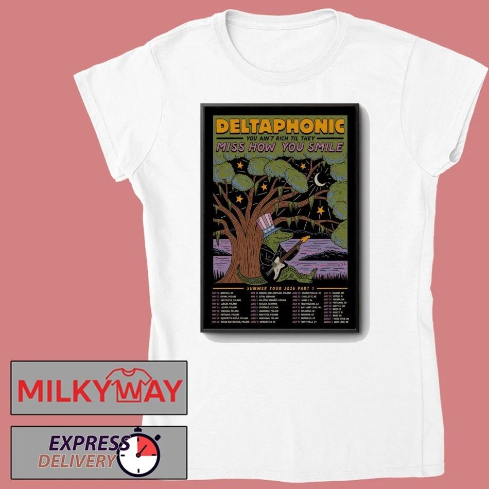 Poster Deltaphonic Summer 2026 Shows shirt