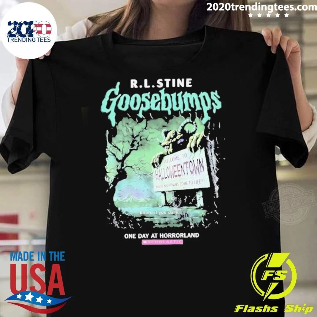 R.l.stine Goosebumps One Day At Horrorland Halloween Own Shirt