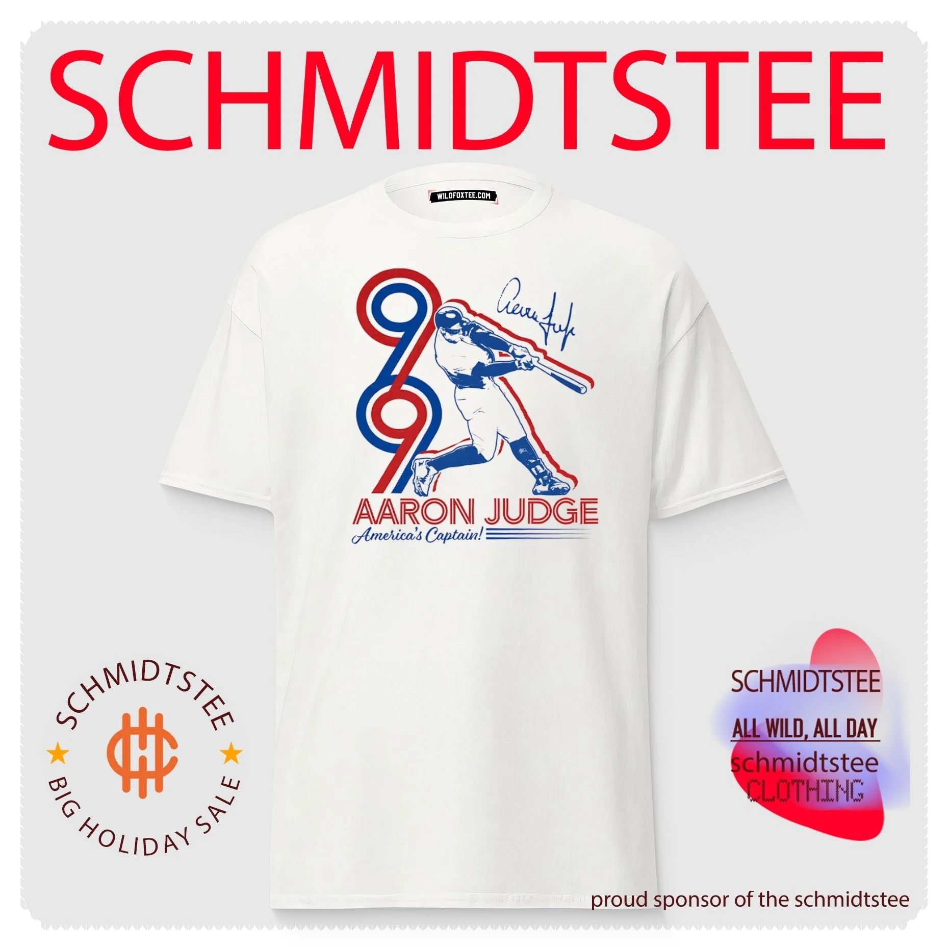 Aaron Judge New York Yankees America’s Captain Red White & Blue shirt